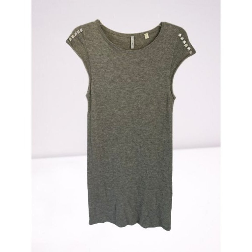 Women's Size Small 100% Cashmere Cap Sleeve Dress Crystal details by LISLI